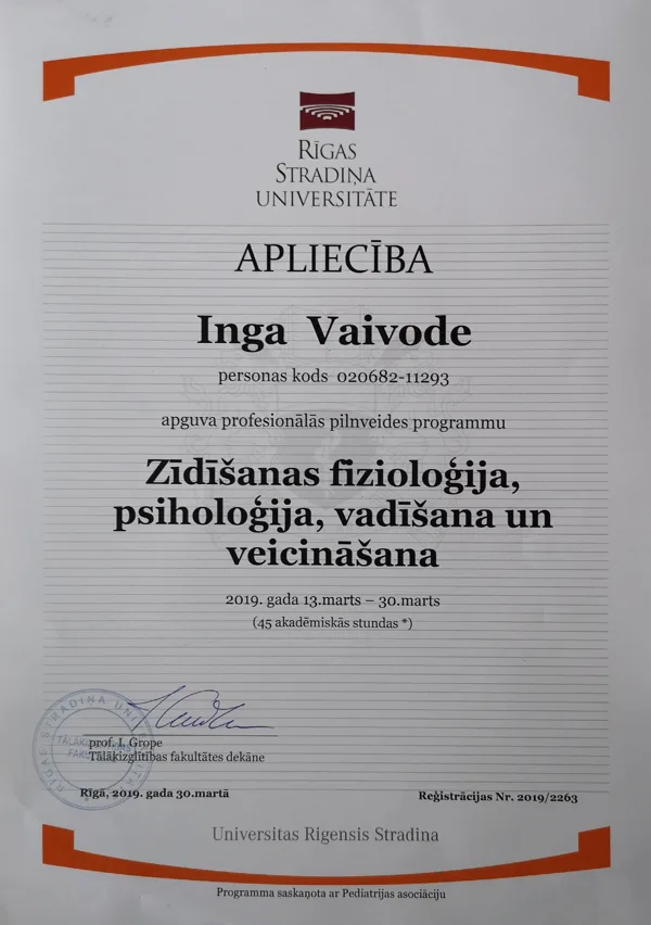 Zīdīšanas konsultants Liepājā